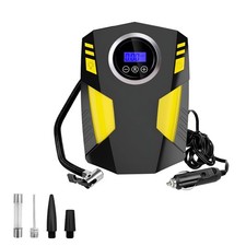 Air Compressor Tire Inflator Auto Air Pump Classic Pressure Gauge And Led Light