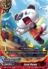 Buddyfight TCG card X-BT01/0115EN SECRET Chibi Panda The Dark Lord's Rebirth
