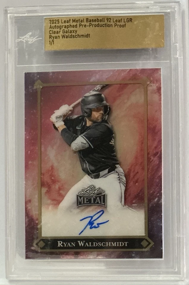 RYAN WALDSCHMIDT 2025 Leaf Metal Clear Galaxy LGR 92' Proof AUTO 1/1 Slab Ariz - Image 2 of 2
