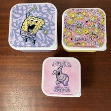 Spongebob Schwammkopf, 3er Pack Tupperware Aufbewahrung Brotdosen