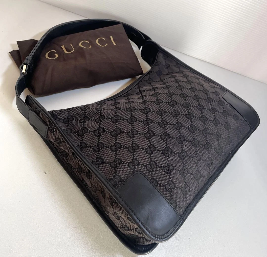 Gucci Gucci Gg toile 001.4205 001998 noir sac créateur luxe sac à main mode