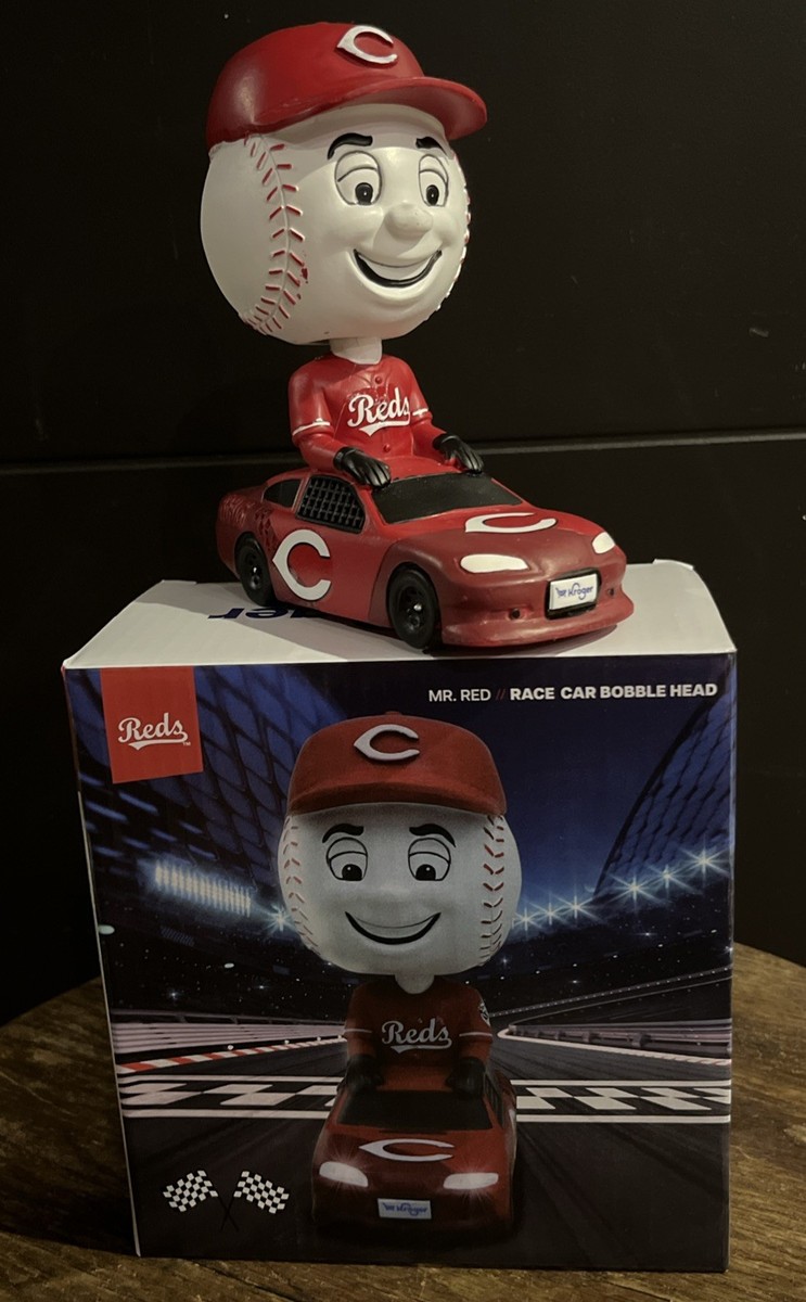 Mr Red Race Car Bobblehead Cincinnati Reds 5-17-25 Mascot MLB
