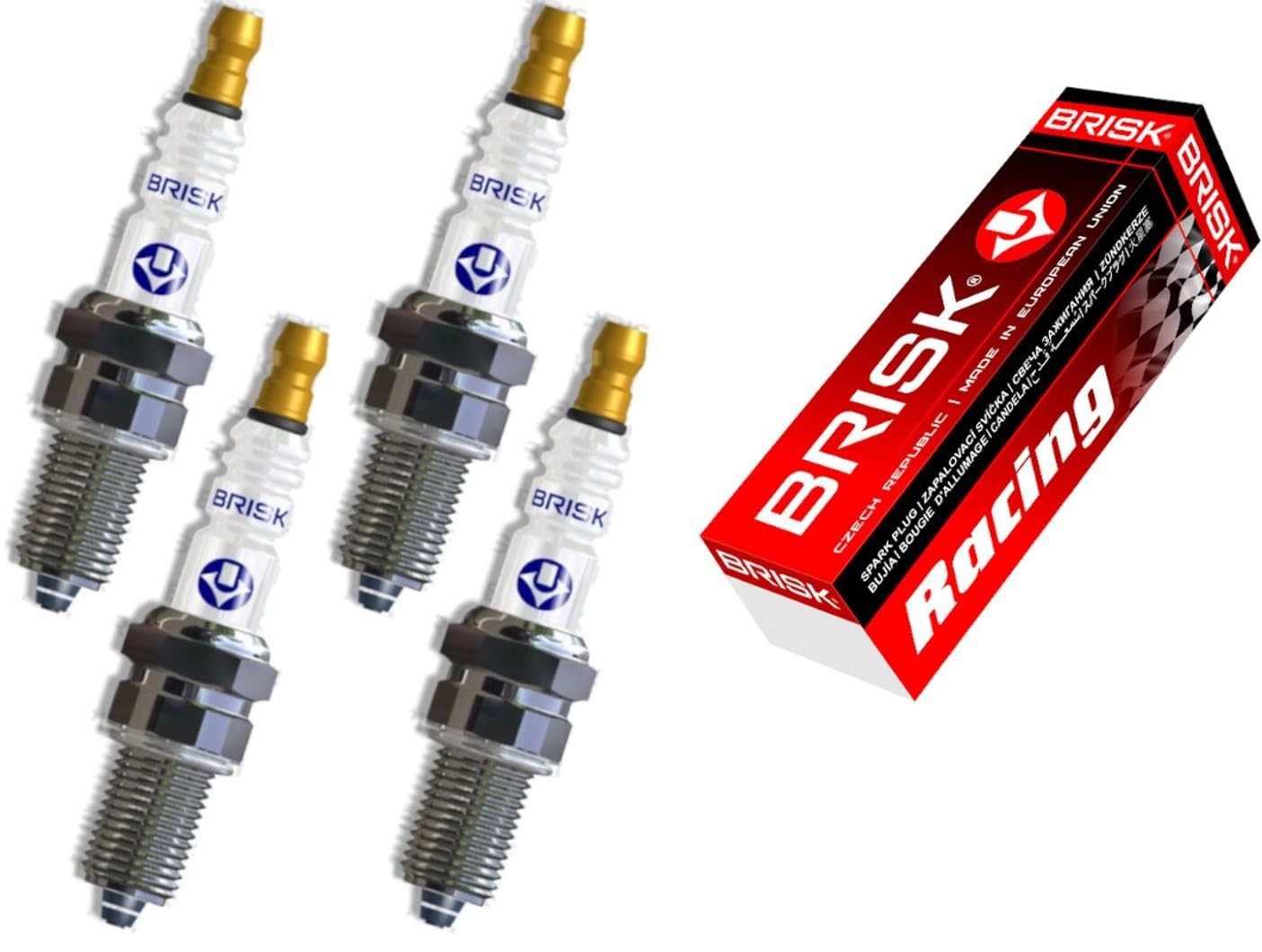 BRISK Premium Racing DR14ZC 1124 Candele d'accensione, set di 4 (k9q)