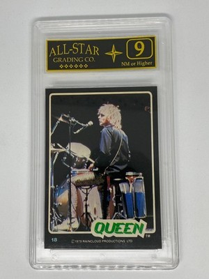 Roger Taylor Queen Donruss Rock Stars 1979 All Star Grading Graded 9 Musikkarte