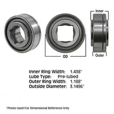 W208PP8-IMP Disc Bearing Fits John Deere Bedder 23 2FK F871 F901 F902 F984