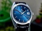Vintage Men's Omega Seamaster 1970 - AUTO - StSt - Stunning Blue Dial - 166.067