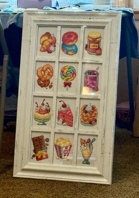 diamond art wall art framed-Sweet Treats Collage Painting