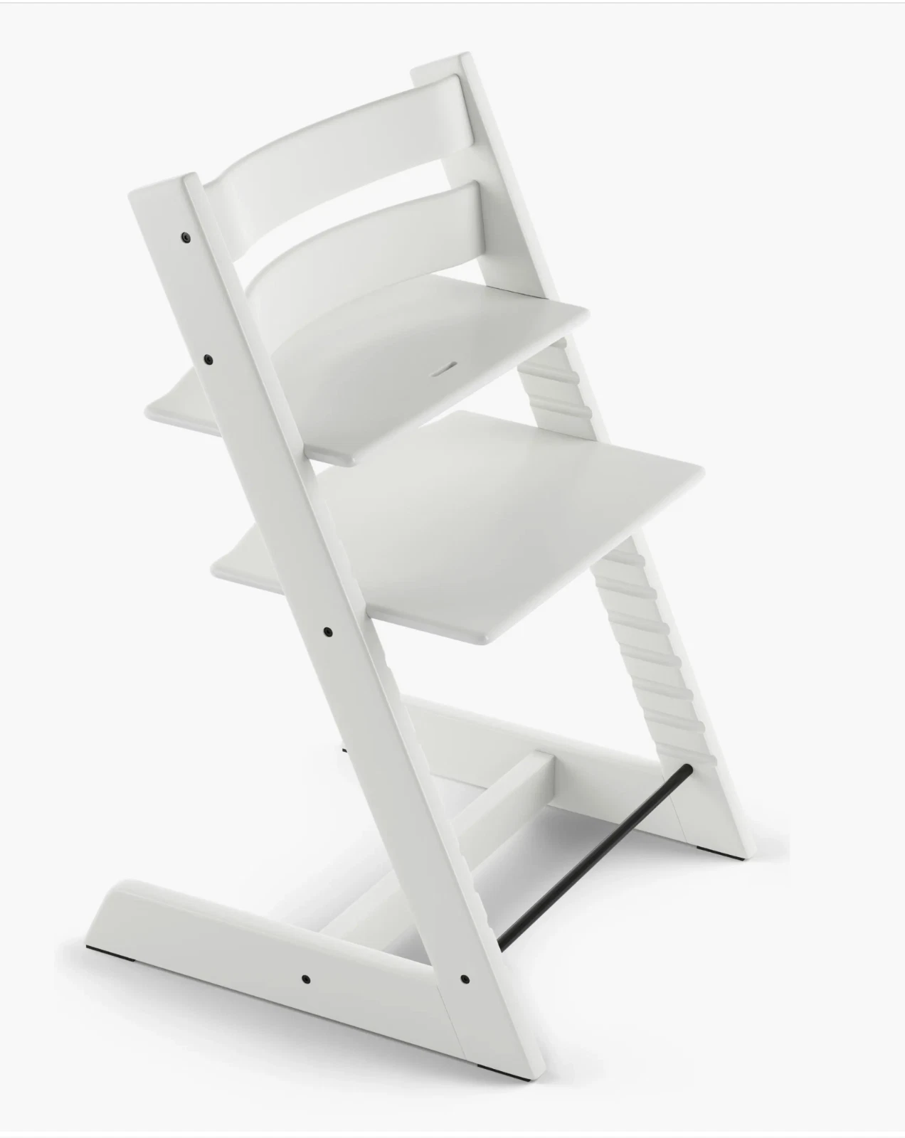 Stokke H2716 Beech Wood Adjustable Ergonomic Tripp Trapp Chair White