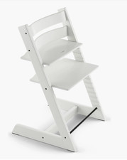 Stokke H2716 Beech Wood Adjustable Ergonomic Tripp Trapp Chair White