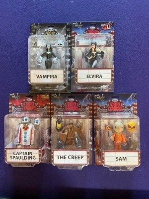 NECA Toony Terrors Lot of 5 Elvira/Capt. Spaulding/The Creep/ Sam/Vampira