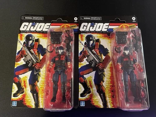 G.I. Joe Classified Series Retro Cardback Cobra Viper Action Figures 2x New  Lot