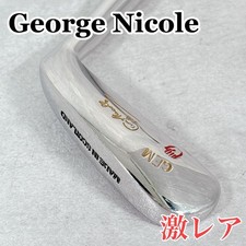 T313 Very Rare George Nicoll L-Shaped Putter Wooden Shaft Golf Club