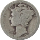 1921 Mercury Silver Dime AG About Good 10c Coin Collectible SKU:I23526