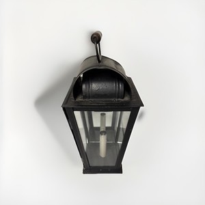 Primitive Colonial  Wall Lantern Beveled Glass   White Horse Tavern Newport, RI