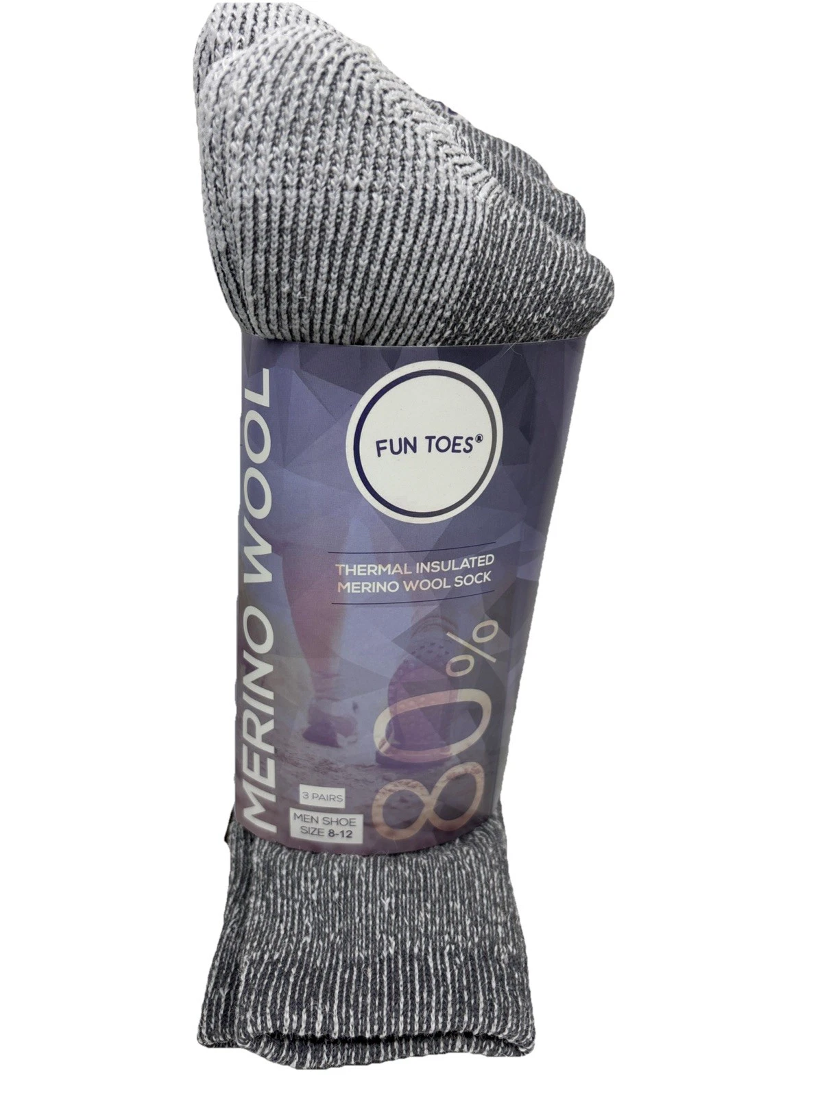 Mens 80% Merino Wool socks 3 Pairs Thermal Cushioned Reinforced socks
Opens in a new window or tab