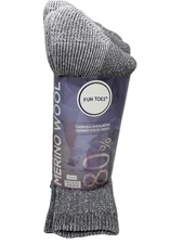 Mens 80% Merino Wool socks 4 Pairs Thermal Cushioned Reinforced socks