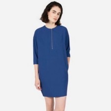 Everlane Japanese GoWeave Zip Front Dress Size 8 NWT