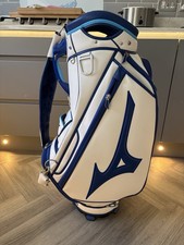 Mizuno Tour Golf Cart Bag White/Blue Staff