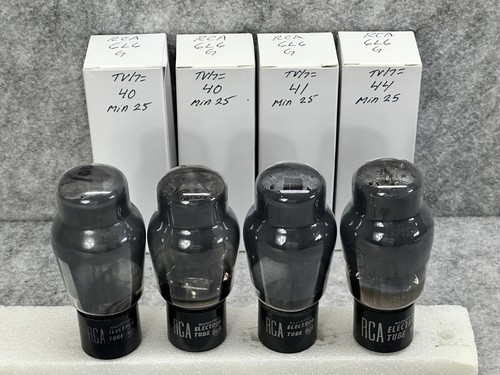 VIER RCA 6L6G RÖHREN ALLE GETESTET ÜBER 100%