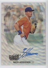 2019 Leaf Metal Draft 1990 Throwback Silver Wave 19/30 Nico Hoerner Auto uk2