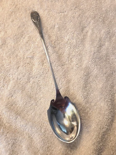 MT VERNON by LUNT sterling silver rare LETTUCE SPOON 8 3/4" no monogram