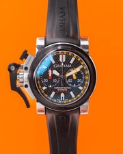 Graham Chronofighter Oversize 47mm 20VBV.B01A Black & Orange Carbon Fiber
