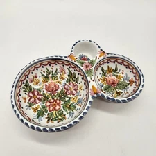 Sevillarte Spanish Ceramic Divided Serving Bowl 