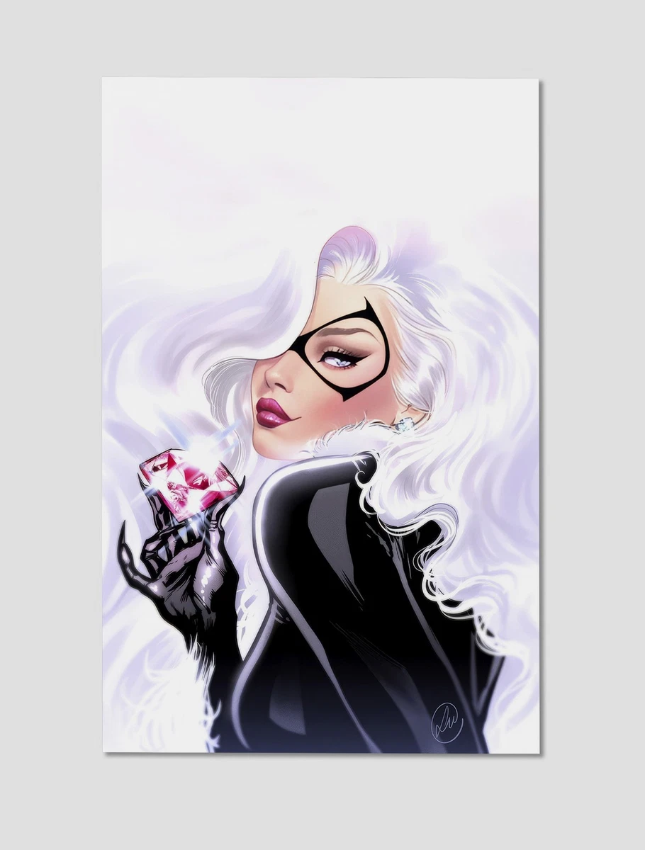Black Cat Felicia Hardy & Spider-Man Comic Poster – 20x30 Inches, Pop Art Style