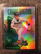 Craig Biggio 1997-1998 Donruss Crusade Green /250 HOF All Star Gold Glove