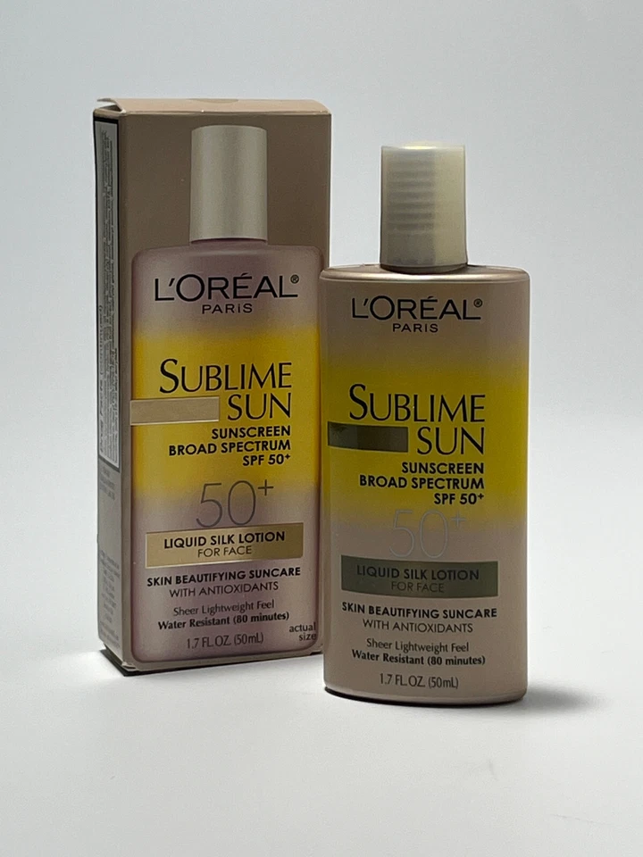 L'Oreal Sublime Sun Advanced Sunscreen Lotion SPF 50+ For Face 1.7 oz Expired - Image 4 of 4
