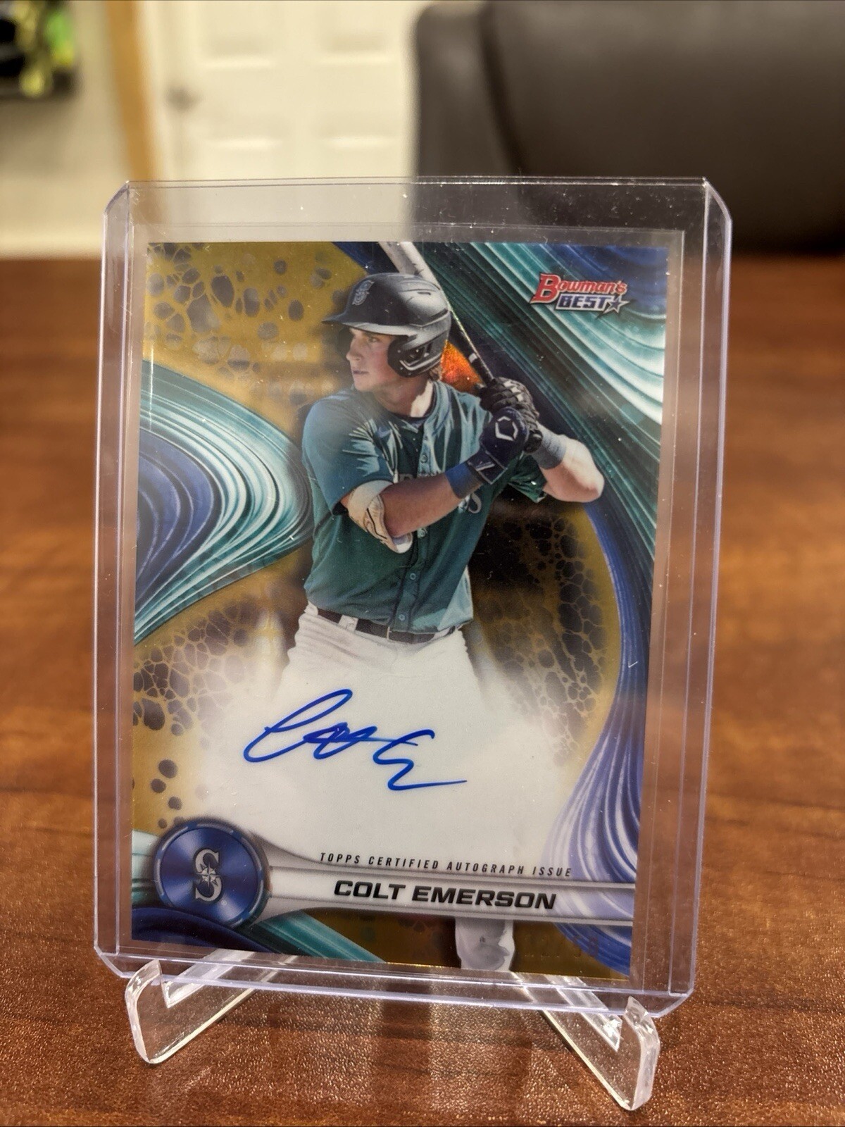 Colt Emerson - 2024 Bowmans Best - Best Of 2024 Autograph gold  12/50