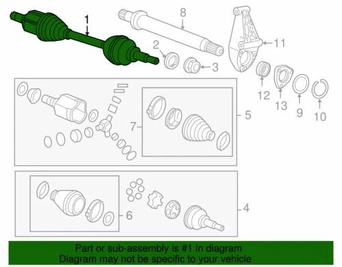 Conjunto de eje delantero genuino GM 2011-2016 Chevrolet Cruze Limited Cruze 13367770 Foto 2 de 2