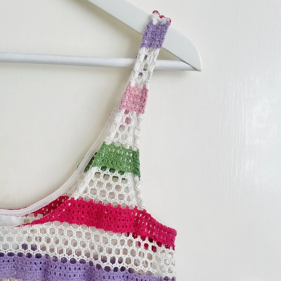 Element Womens Tank Top Size 10 M Semi Sheer Casual Summer Foto 4 de 4