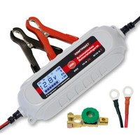 Dino Kraftpaket Kfz Autobatterie LadegeräT 12V 4A + Batterietrennschalter