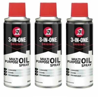 3 x 3-In-1 Original Multi-Purpose Oil Spray Easy To Use Spray Can
