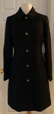 J.crew Tall Italian Double-cloth Lady Day Coat With Thinsulate Size T6 52607 Blk