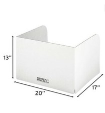 Tarcza prywatności biurka – 13 cali wysokości x 20 cali szerokości x 17 cali głębokości (20 opakowań)