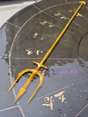 Free Ship HCMY Trident Aquaman 1:1 Steel Alloy 210cm Replica