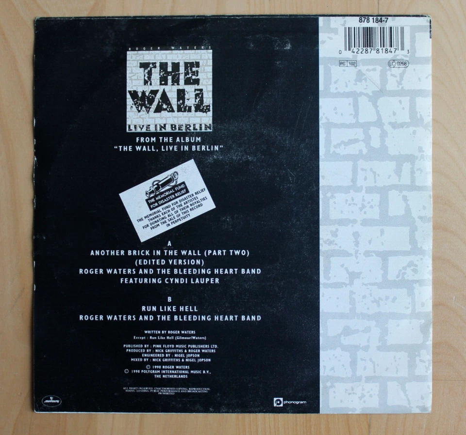 Roger Waters The Wall · Single · 1990, Foto 2 von 4