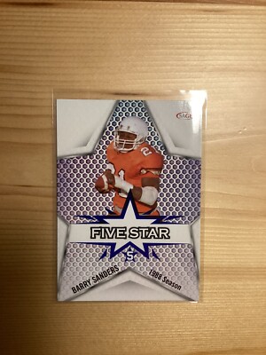 Barry Sanders 2024 Sage Low Series Five Star Blue #FS-1