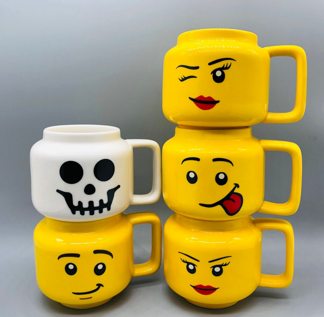 Tasse en tete de bloc de construction - Funny mug