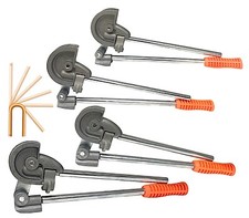 Set 4 Curvatubi Piegatubi 10-12-14-16mm piega per tubo rame alluminio idraulico 