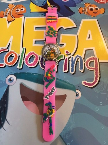 Kids Boys Girls Ninja Turtles Wristwatch Silicone Strap Wrist Watch Slim 3mm UK - Picture 18 of 26