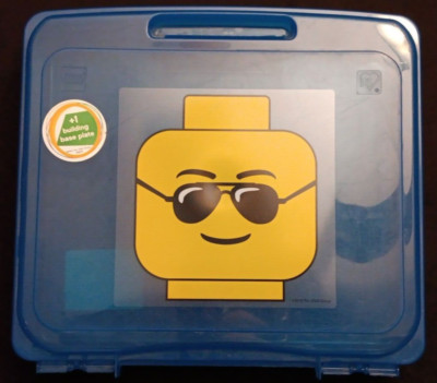2012 LEGO Blue Project Case Building Block Storage Case 13''x12.4''x3.12''