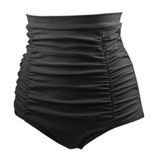 Women Tummy Control Full Coverage Slimming Bikini Bottom High Waist Brief Shorts