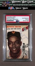 1954 Topps 3 Monte Irvin Auto PSA Authentic