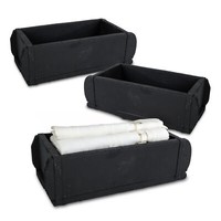 Ziegelform Kiste Schwarz 30 X 15 Cm - 3Er Set - Vintage Deko Alt Holz Box Shabby