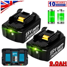 for Makita 18V 9.0Ah LXT Li-ion Battery BL1830 BL1815 BL1850 BL1860B or Charger