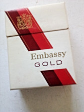 Embassy Gold (20)  Empty Flip Top Cigarette Packet