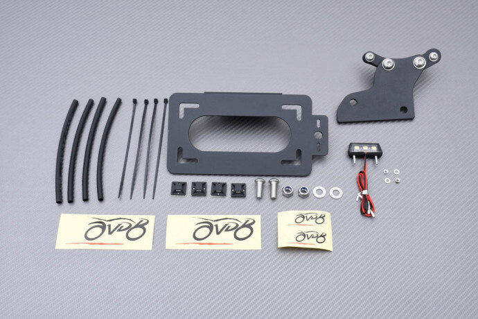 Support de plaque latéral de rechange avec éclairage LED pour BMW R1200 Nine T Racer 17-20